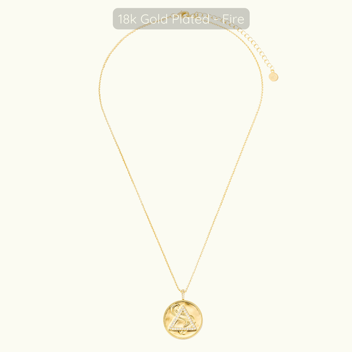 Element Necklace - 18k Gold Plated