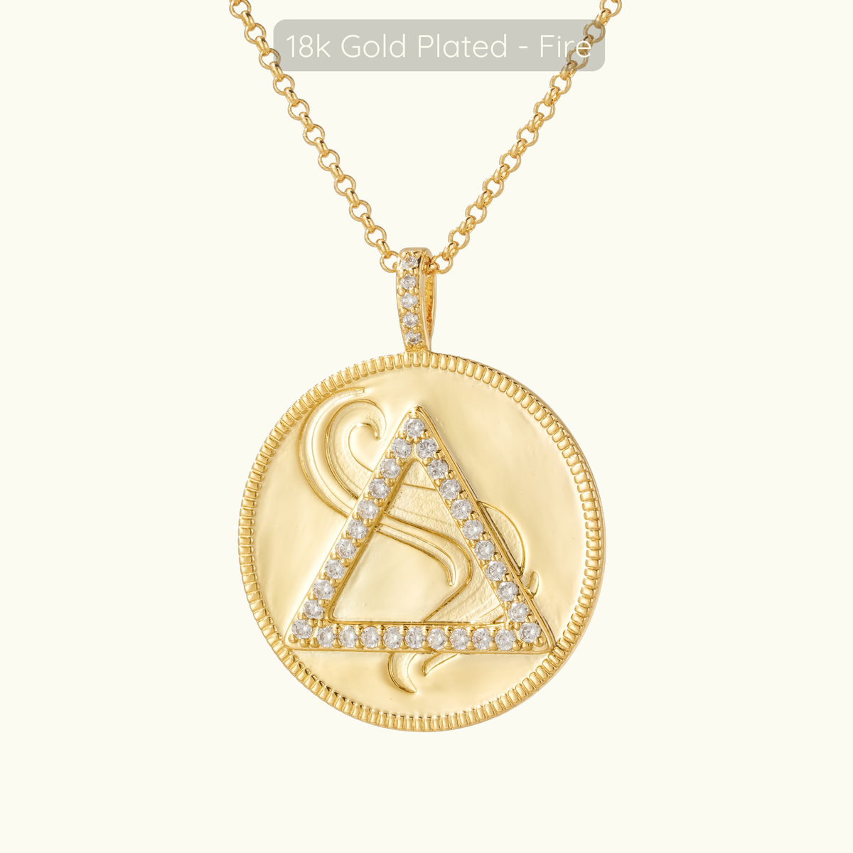Element Necklace - 18k Gold Plated
