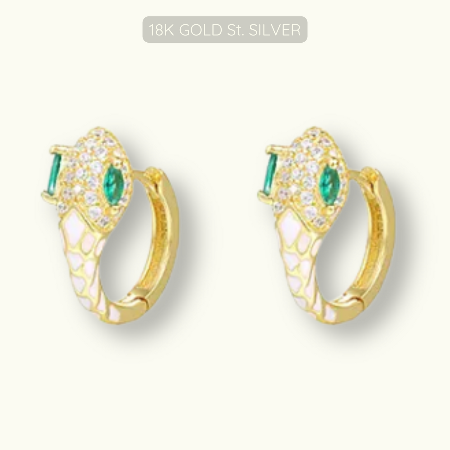 Taylor Hoops - 18k Gold Plated 925 Sterling Silver