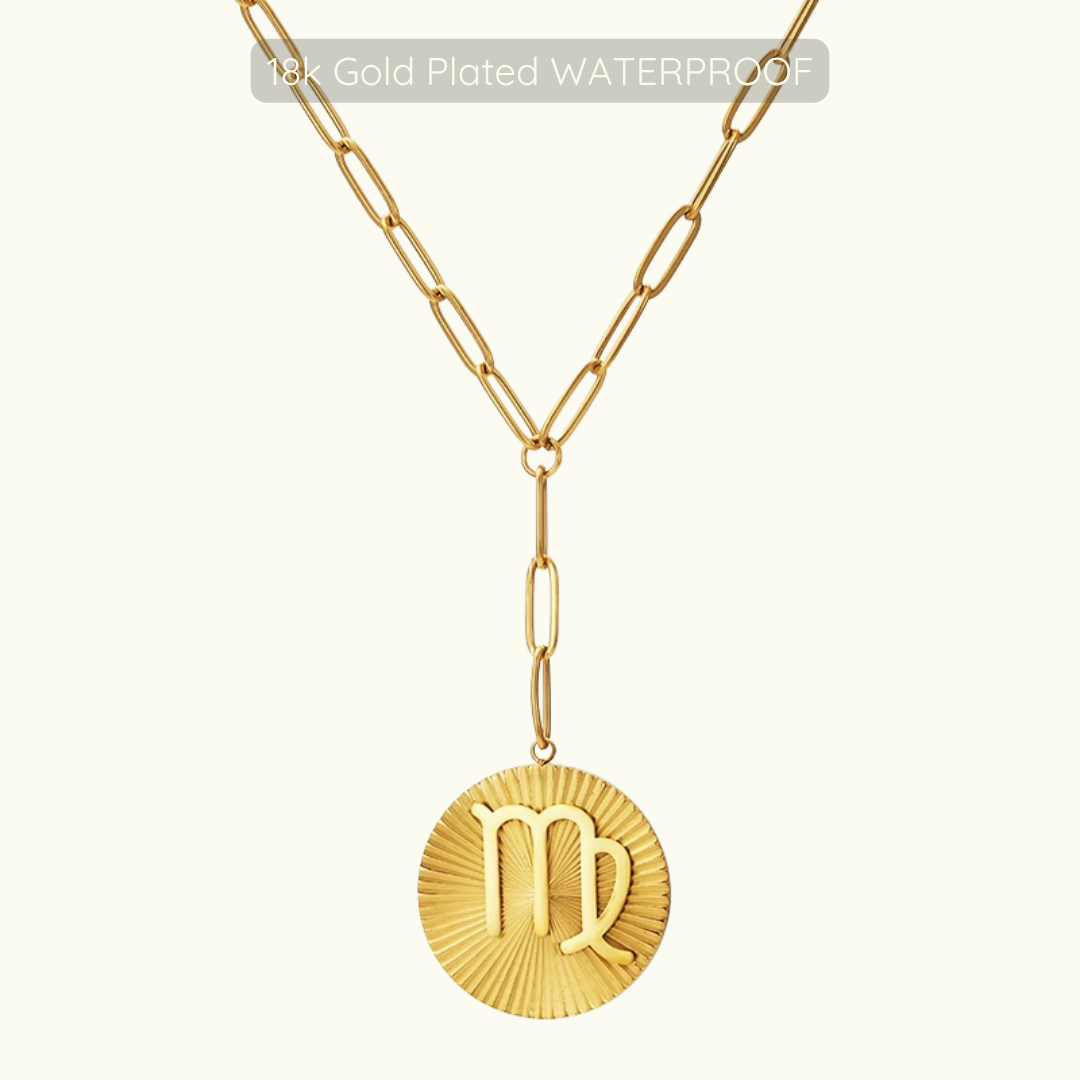 Updated Symone Zodiac Necklace - Waterproof - 18k Gold Plated PVD Plated