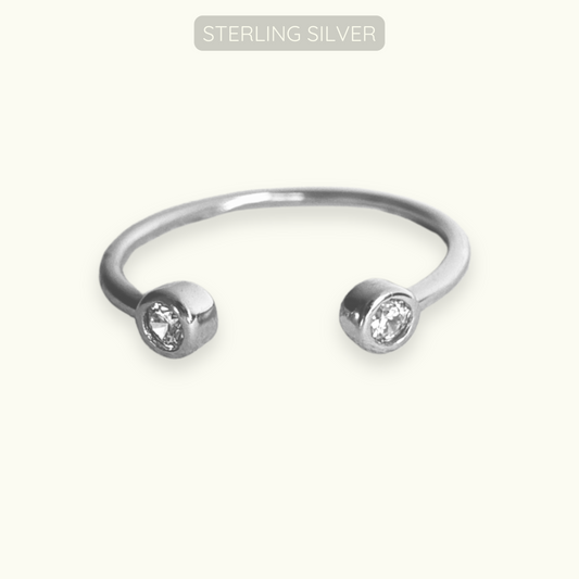 Olivia Adjustable Ring - 925 Sterling Silver