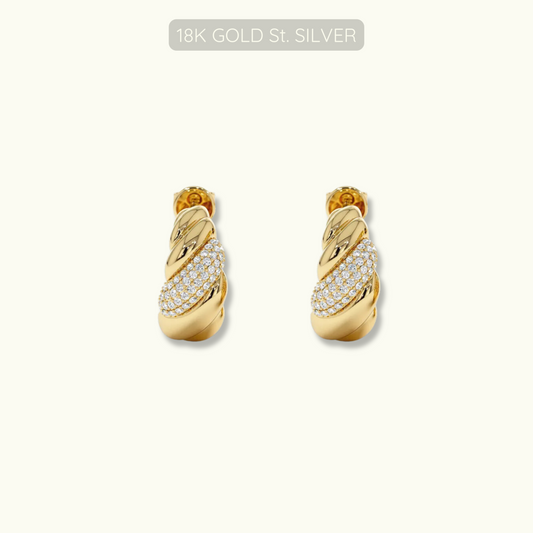 Baker Hoops - 18k Gold Plated Sterling Silver