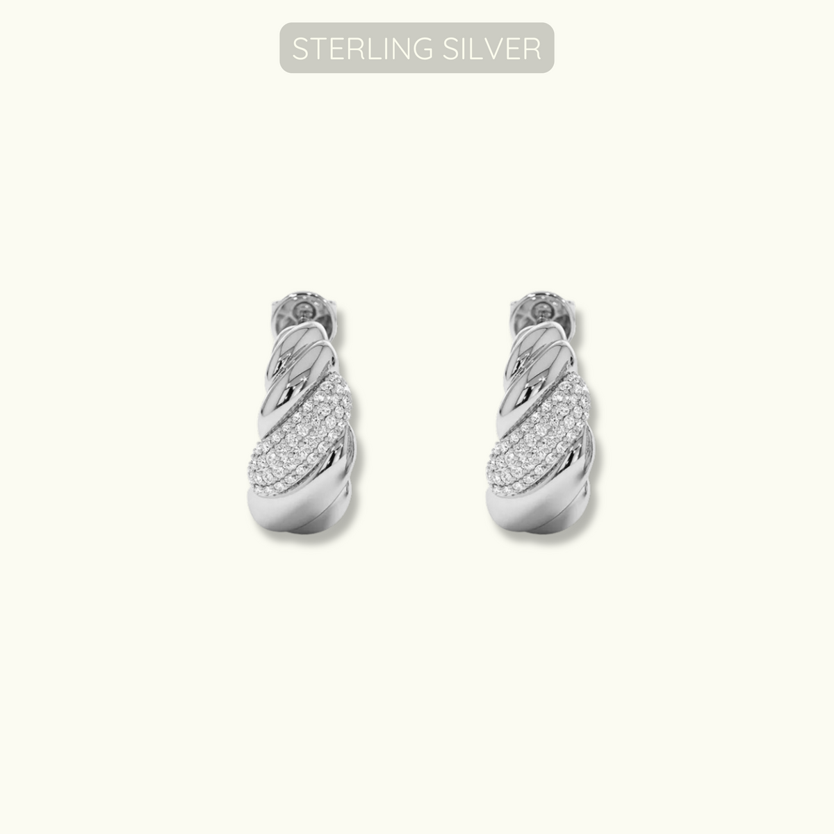 Baker Hoops - Sterling Silver