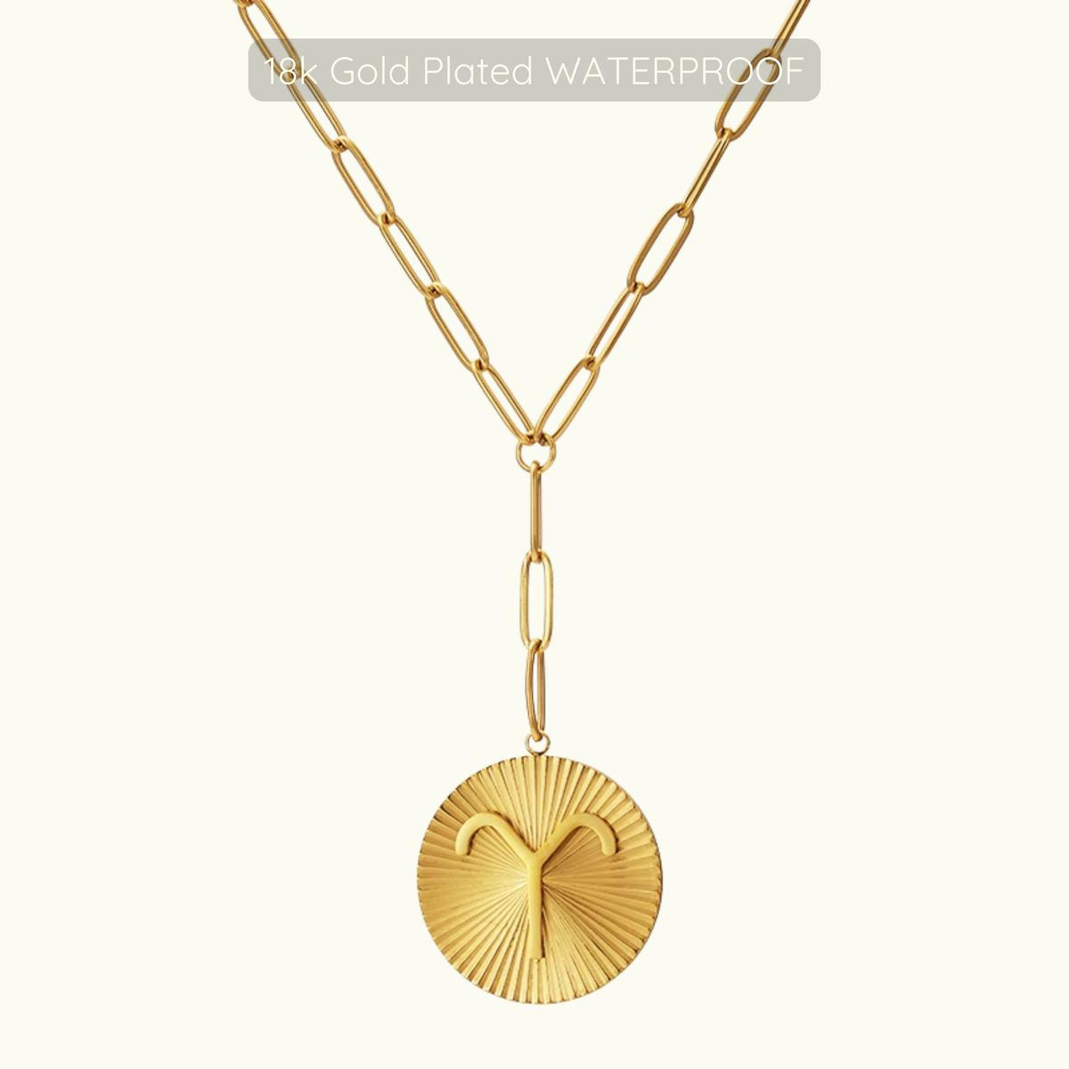 Updated Symone Zodiac Necklace - Waterproof - 18k Gold Plated PVD Plated