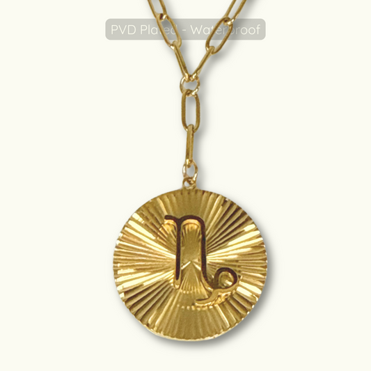 REDUCED - Symone Zodiac Necklace - Waterproof - 18k Gold Plated PVD Plated