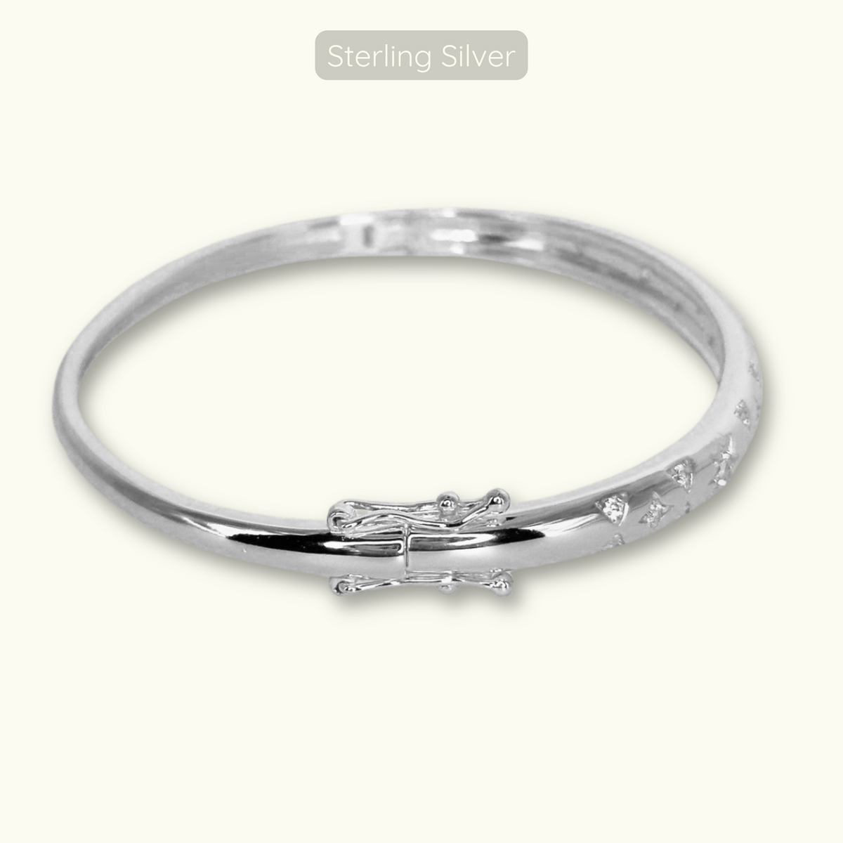 Destiny Bangle - 925 Sterling Silver
