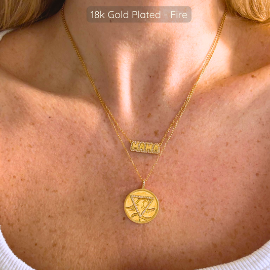 Mama Necklace - 18k Gold Plated 925 Sterling Silver