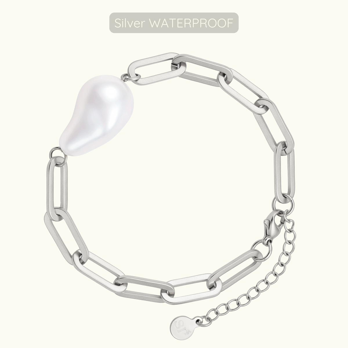 Marie Pearl Bracelet - Silver - WATERPROOF