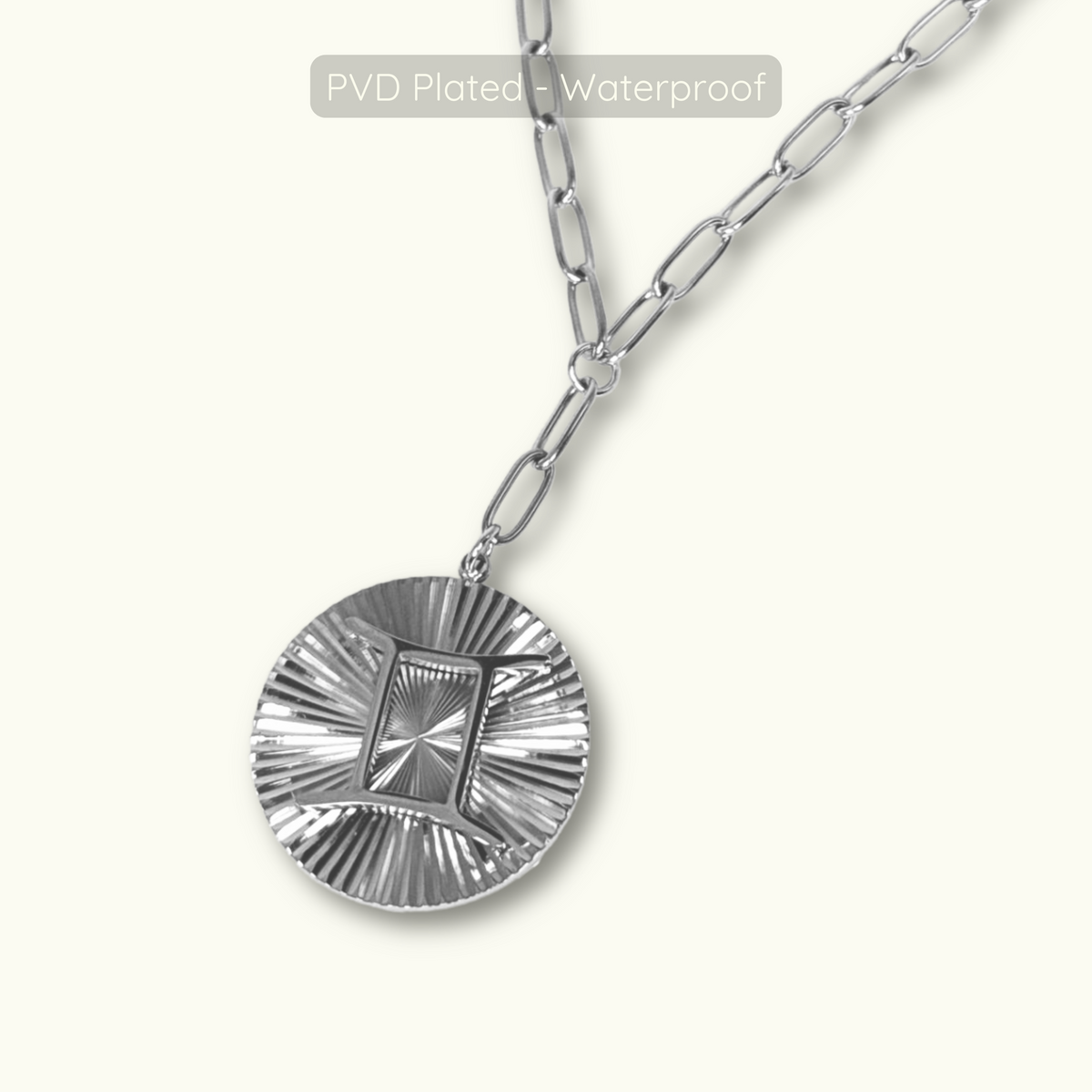 REDUCED - Symone Zodiac Necklace - Silver - Waterproof PVD Plated