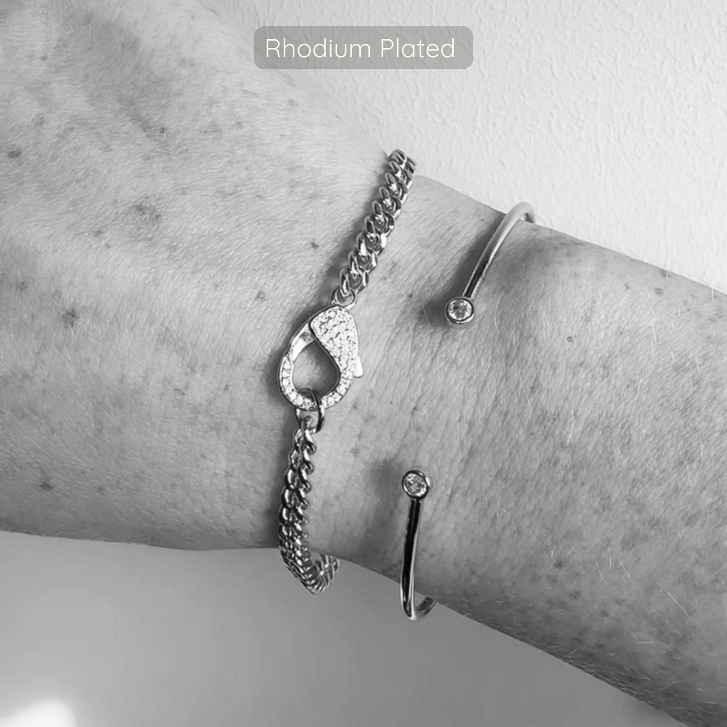 Khloé Bracelet - Rhodium Plated