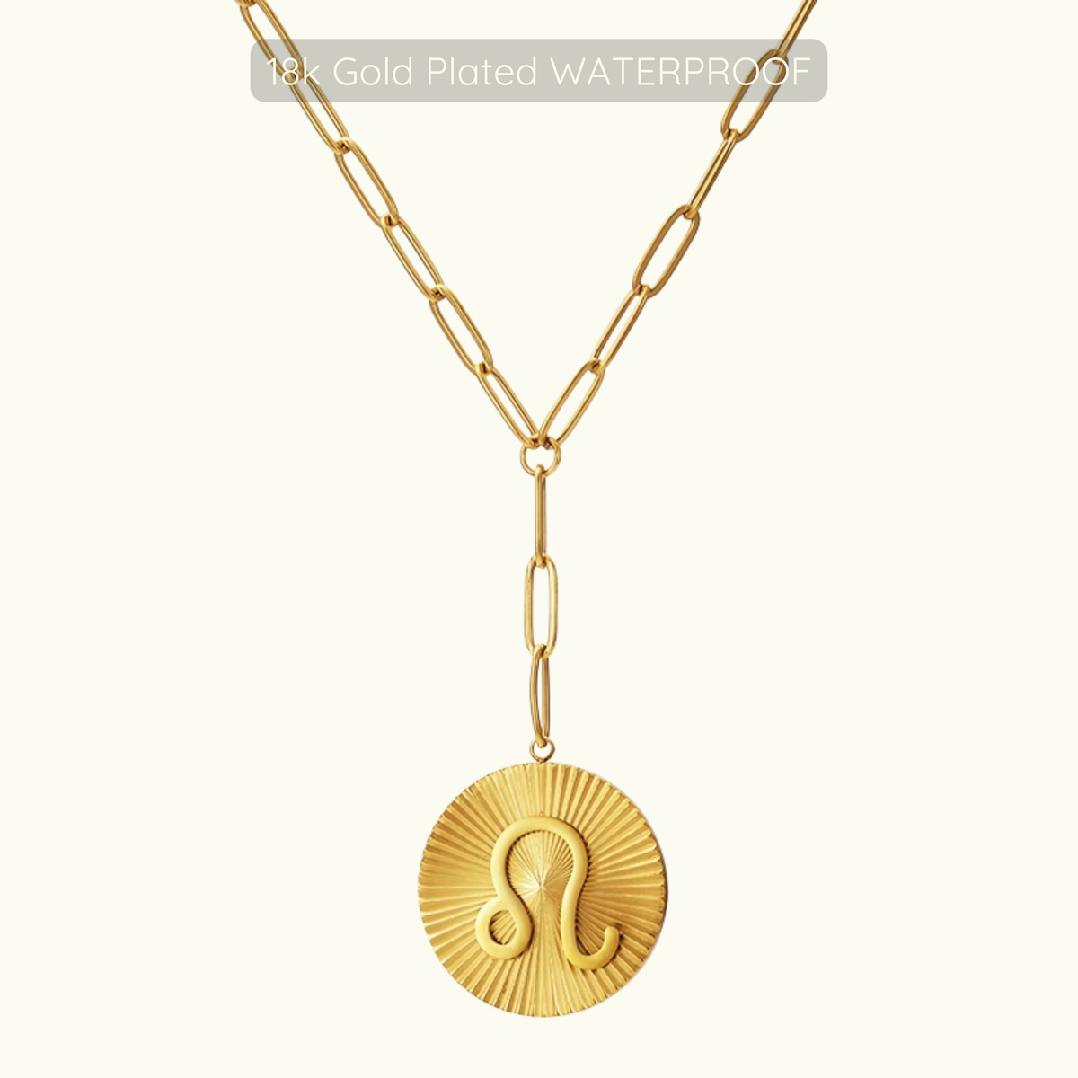 Updated Symone Zodiac Necklace - Waterproof - 18k Gold Plated PVD Plated