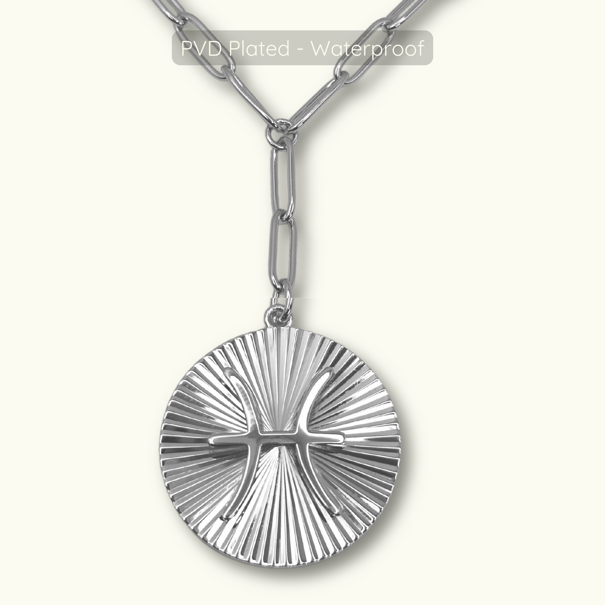 REDUCED - Symone Zodiac Necklace - Silver - Waterproof PVD Plated