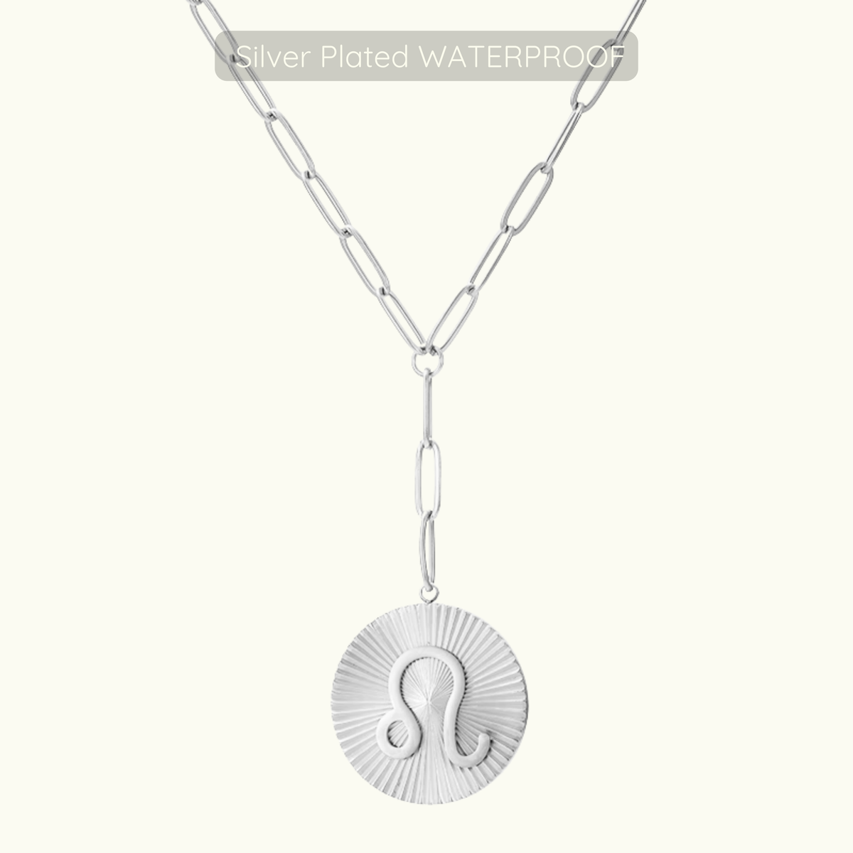 Updated Symone Zodiac Necklace - Waterproof - Silver Plated PVD Plated