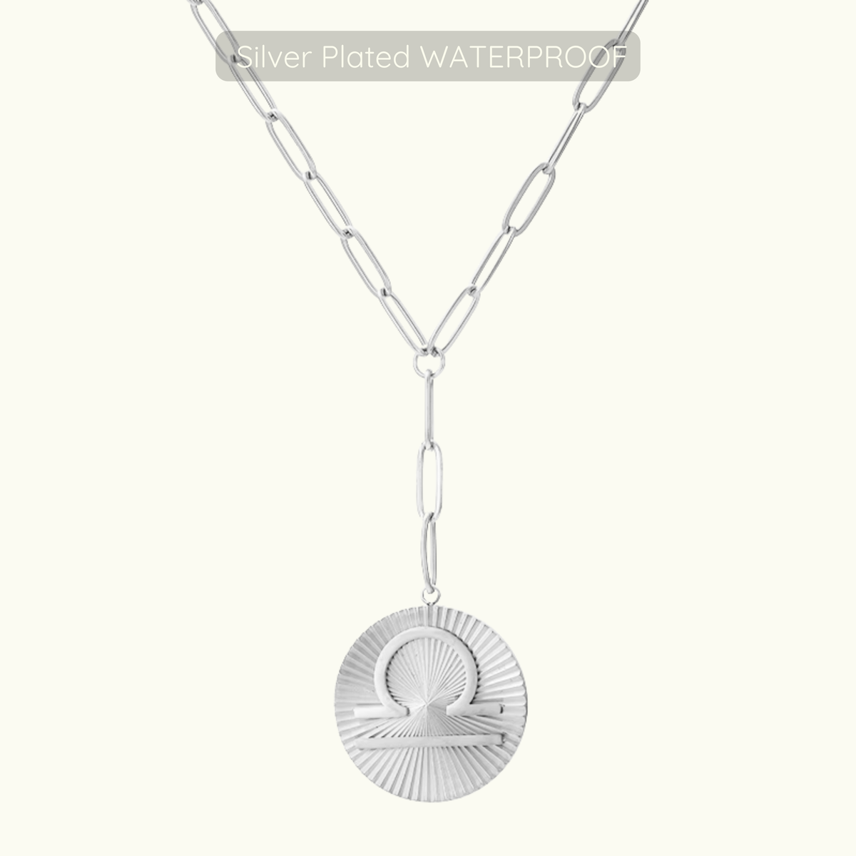 Updated Symone Zodiac Necklace - Waterproof - Silver Plated PVD Plated