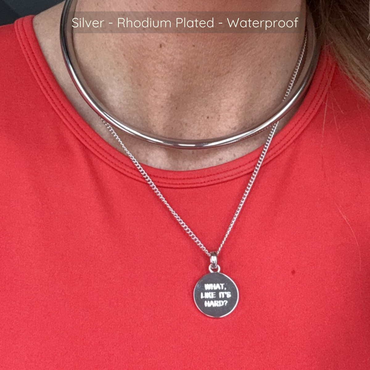 Delia Choker - Silver - Rhodium Plated - Waterproof