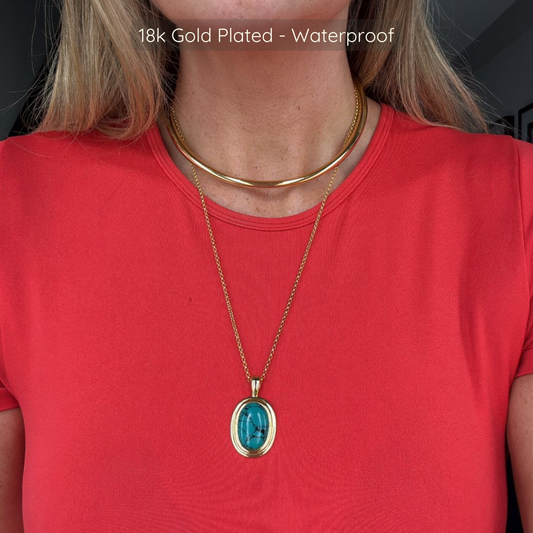 Delia Choker - 18k Gold Plated - Waterproof