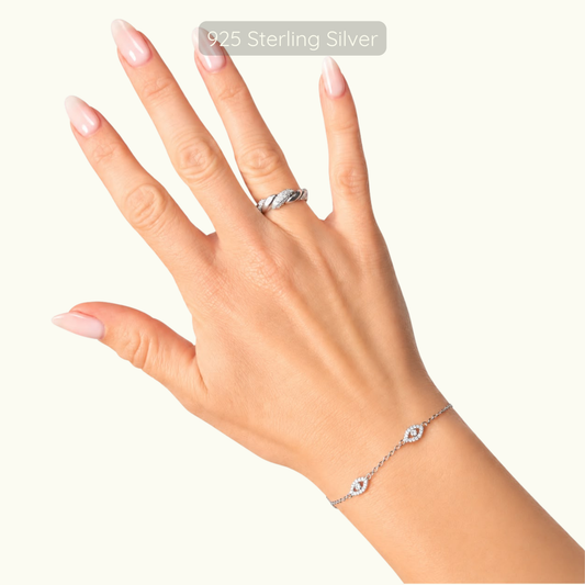 Evil Eye Bracelet - 925 Sterling Silver