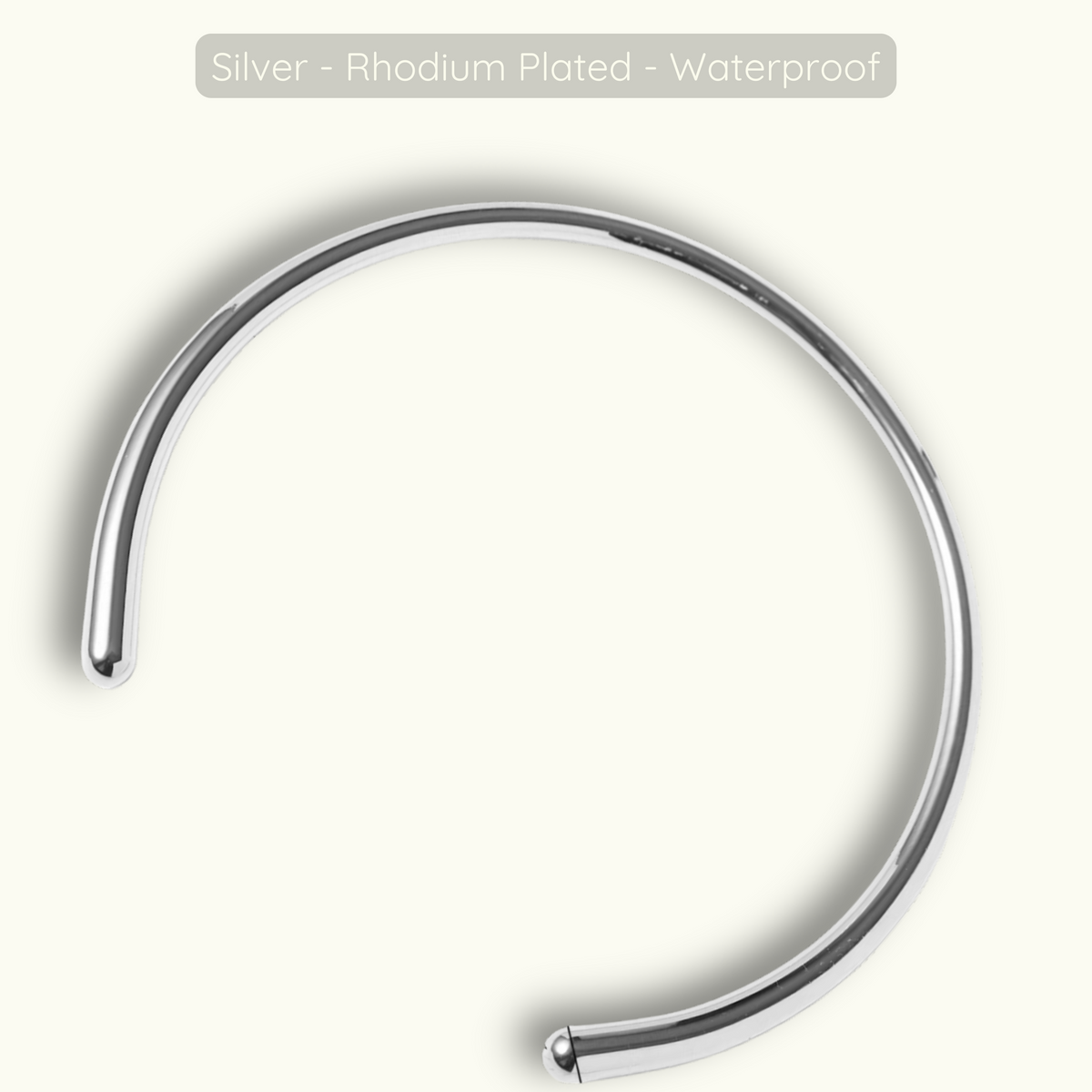 Delia Choker - Silver - Rhodium Plated - Waterproof
