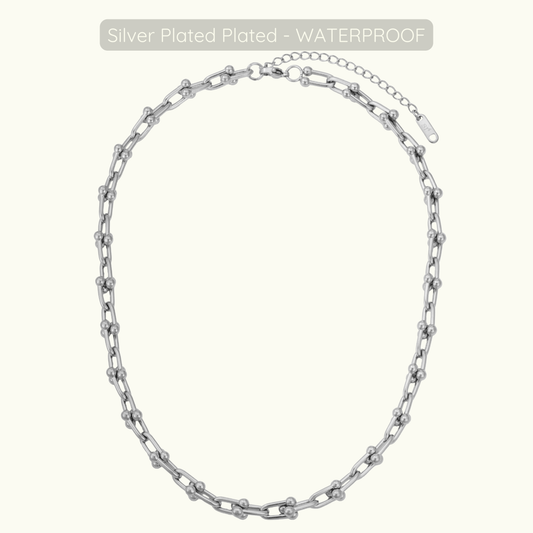 Nancy Halo Necklace - Silver Plated - Waterproof