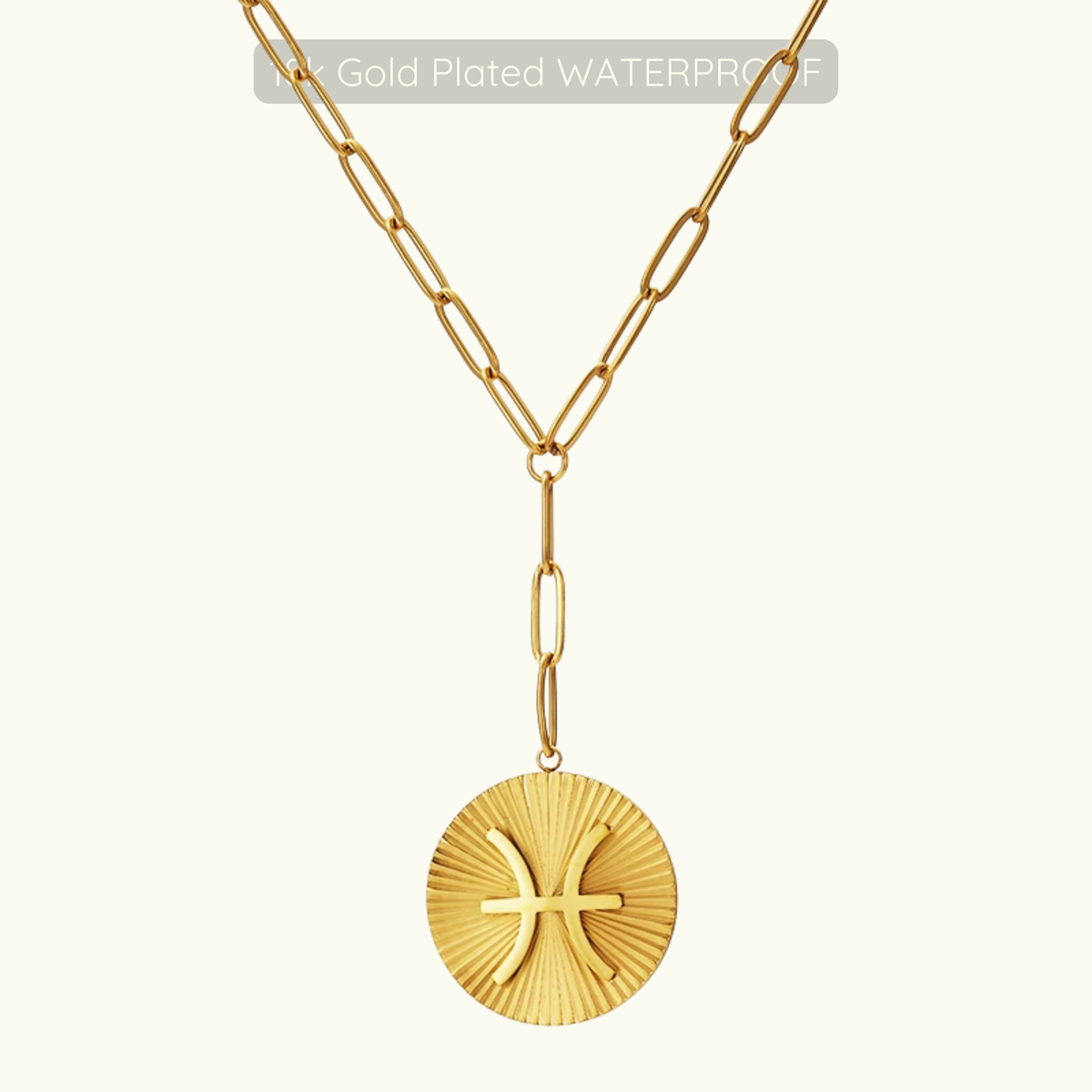 Updated Symone Zodiac Necklace - Waterproof - 18k Gold Plated PVD Plated