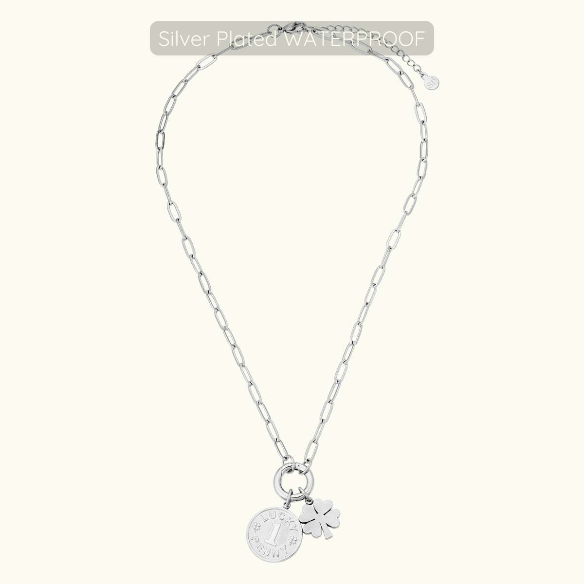 Vinny Necklace - Silver Plated WATERPROOF