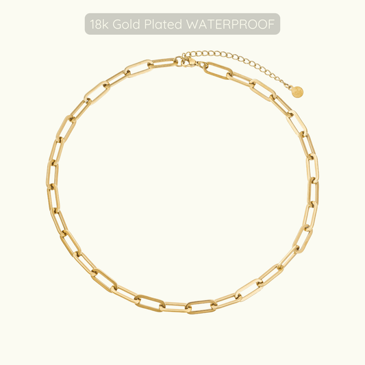 Kyle Halo Necklace - 18k Gold Plated - Waterproof