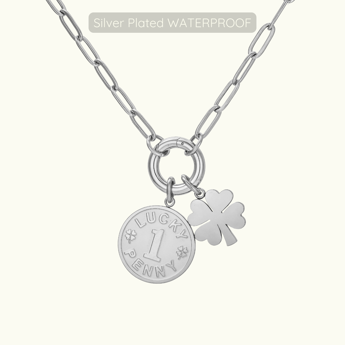 Vinny Necklace - Silver Plated WATERPROOF
