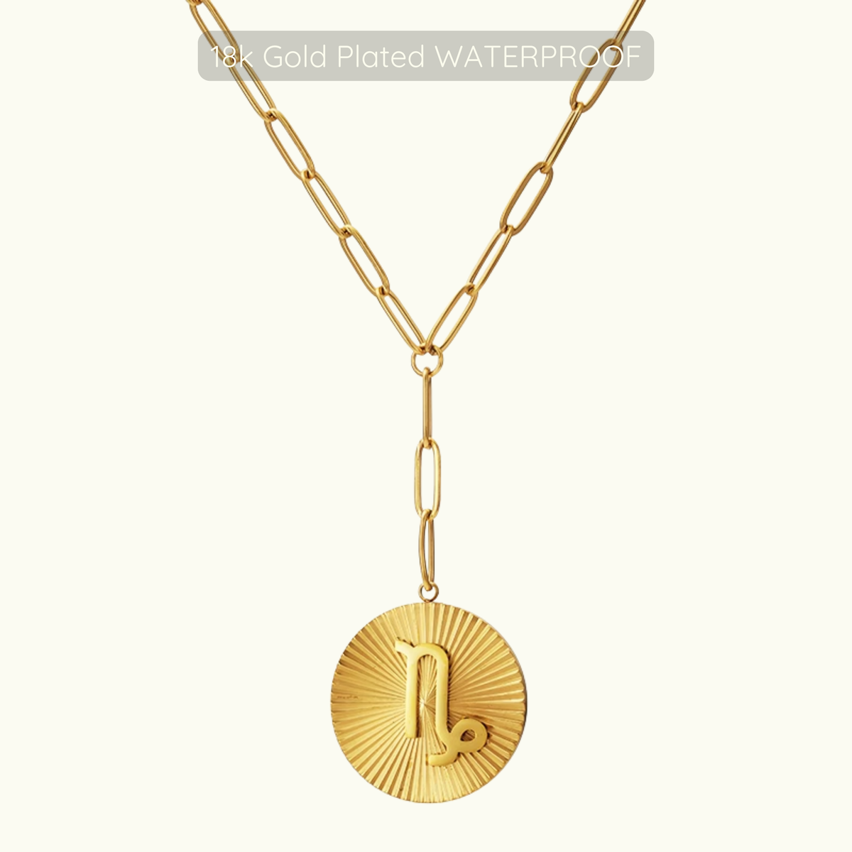 Updated Symone Zodiac Necklace - Waterproof - 18k Gold Plated PVD Plated