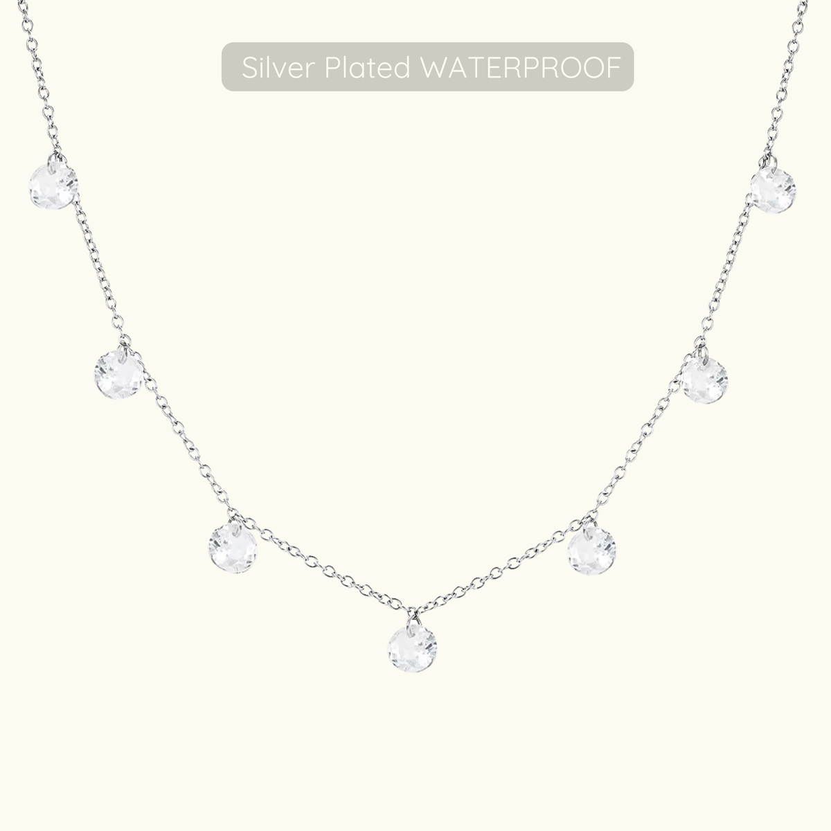 Elizabeth Necklace - Silver - Waterproof