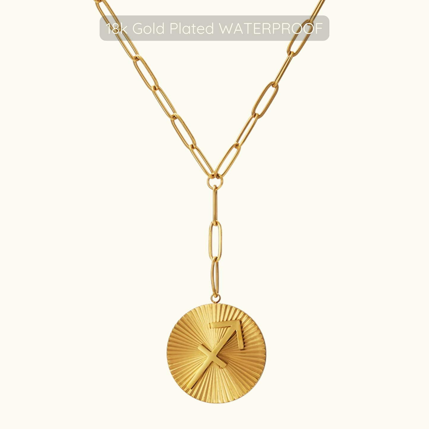 Updated Symone Zodiac Necklace - Waterproof - 18k Gold Plated PVD Plated