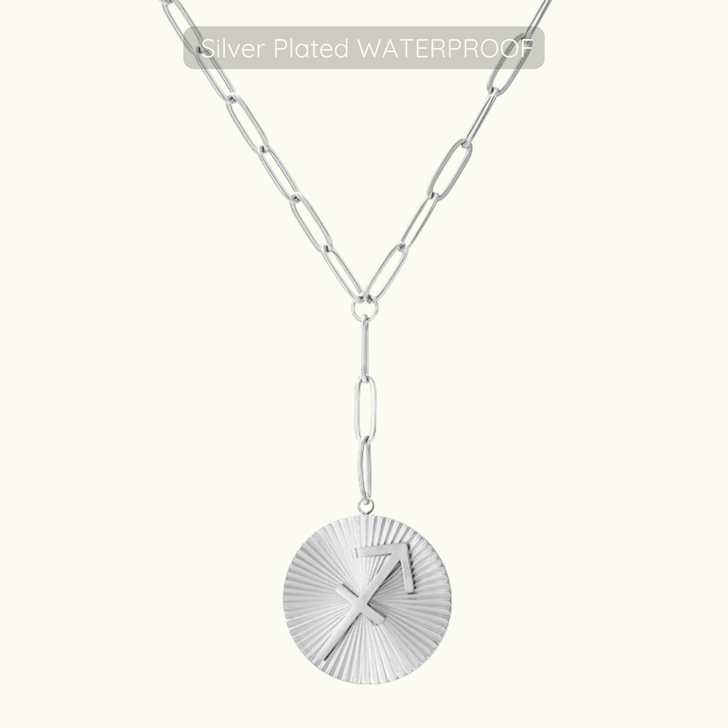 Updated Symone Zodiac Necklace - Waterproof - Silver Plated PVD Plated
