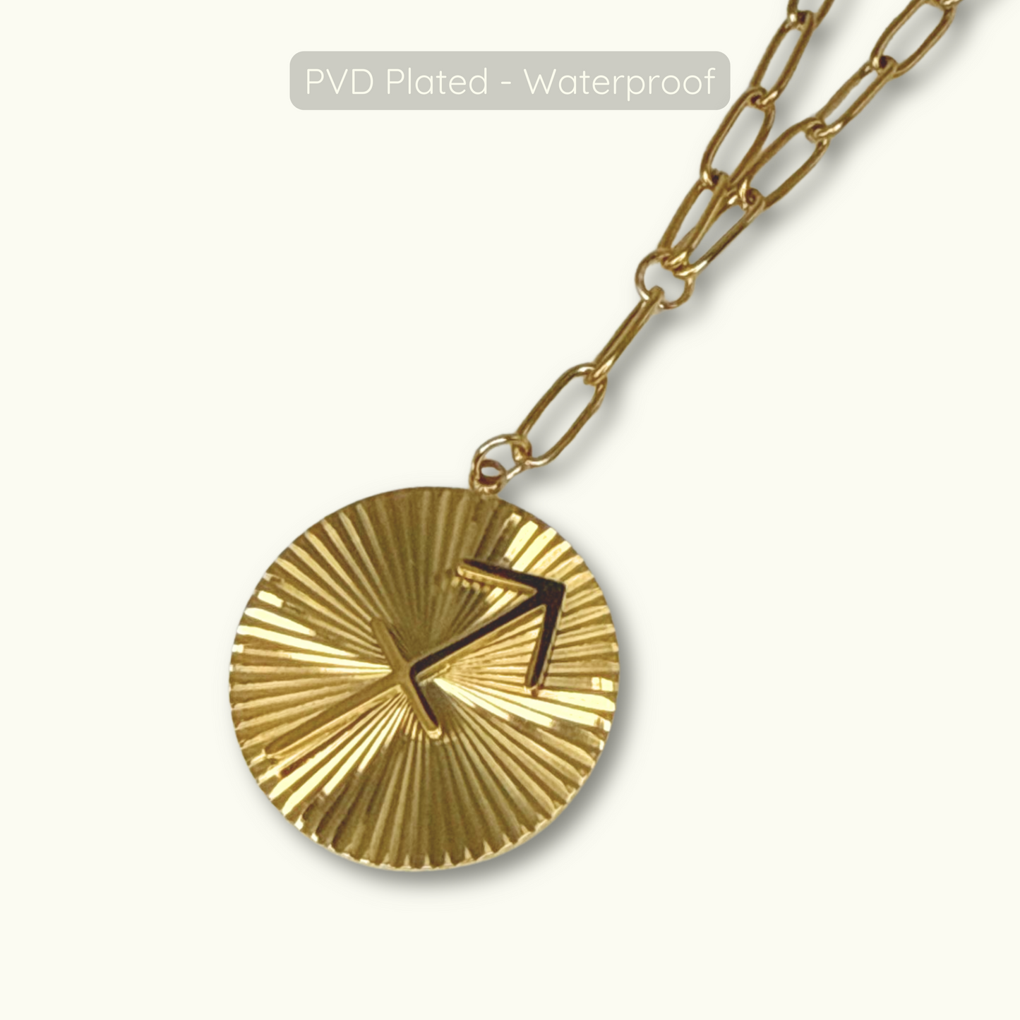 REDUCED - Symone Zodiac Necklace - Waterproof - 18k Gold Plated PVD Plated