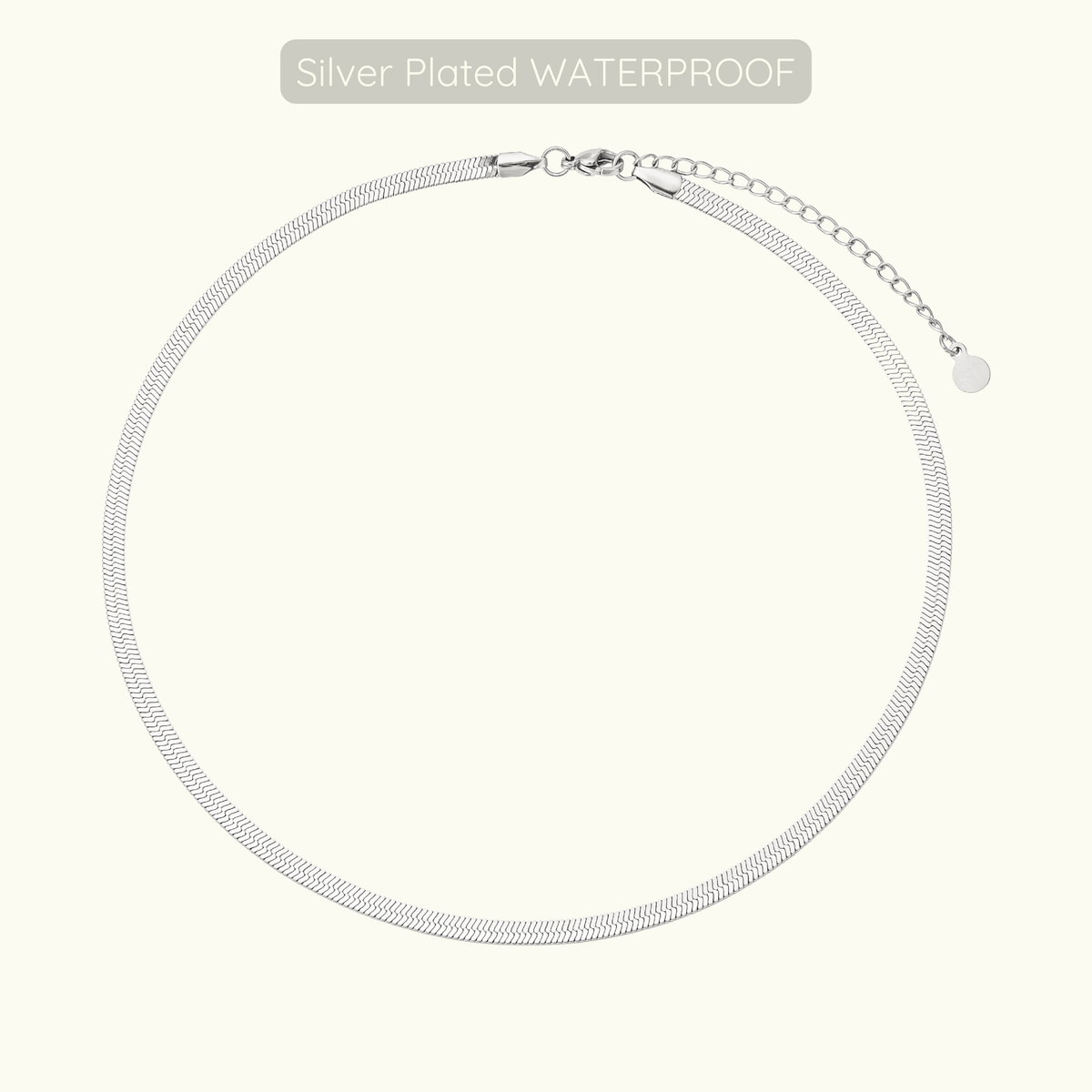 Lisa Halo Necklace - Silver - Waterproof