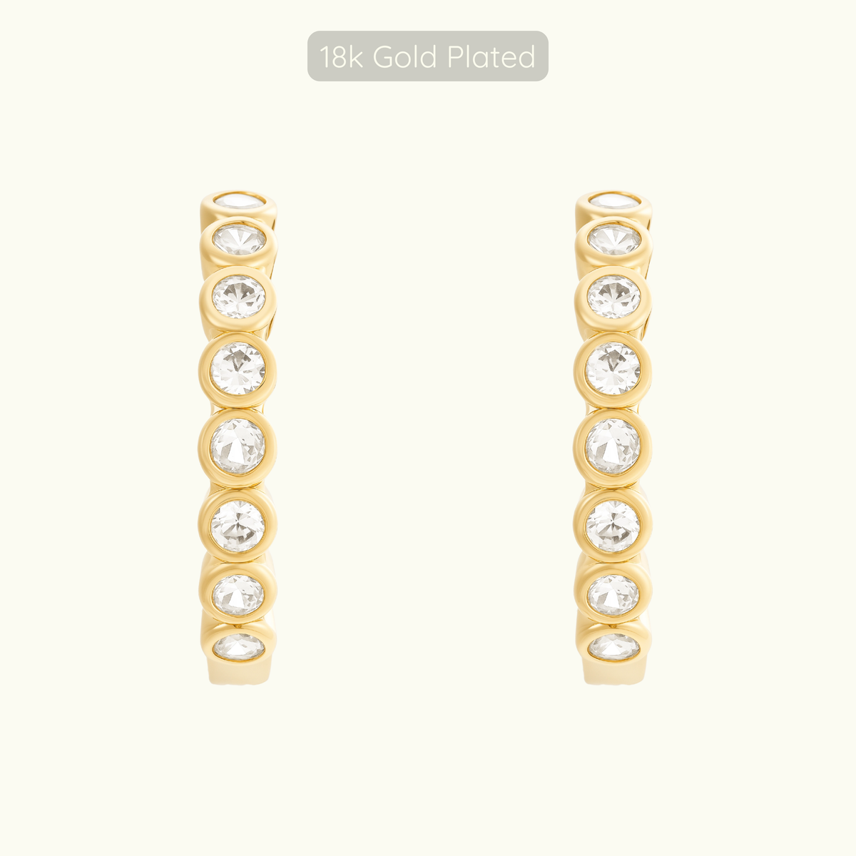 Sofia Hoops - 18k Gold Plated
