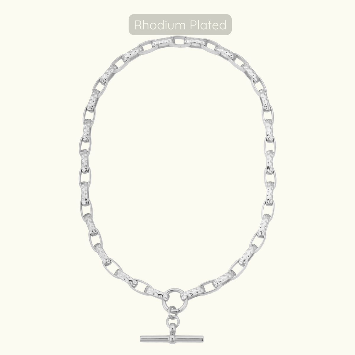 Trinity Necklace - Silver - Rhodium Plated