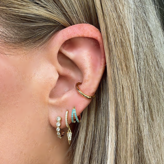 Penelope Huggies - Silver - 925 Sterling Silver