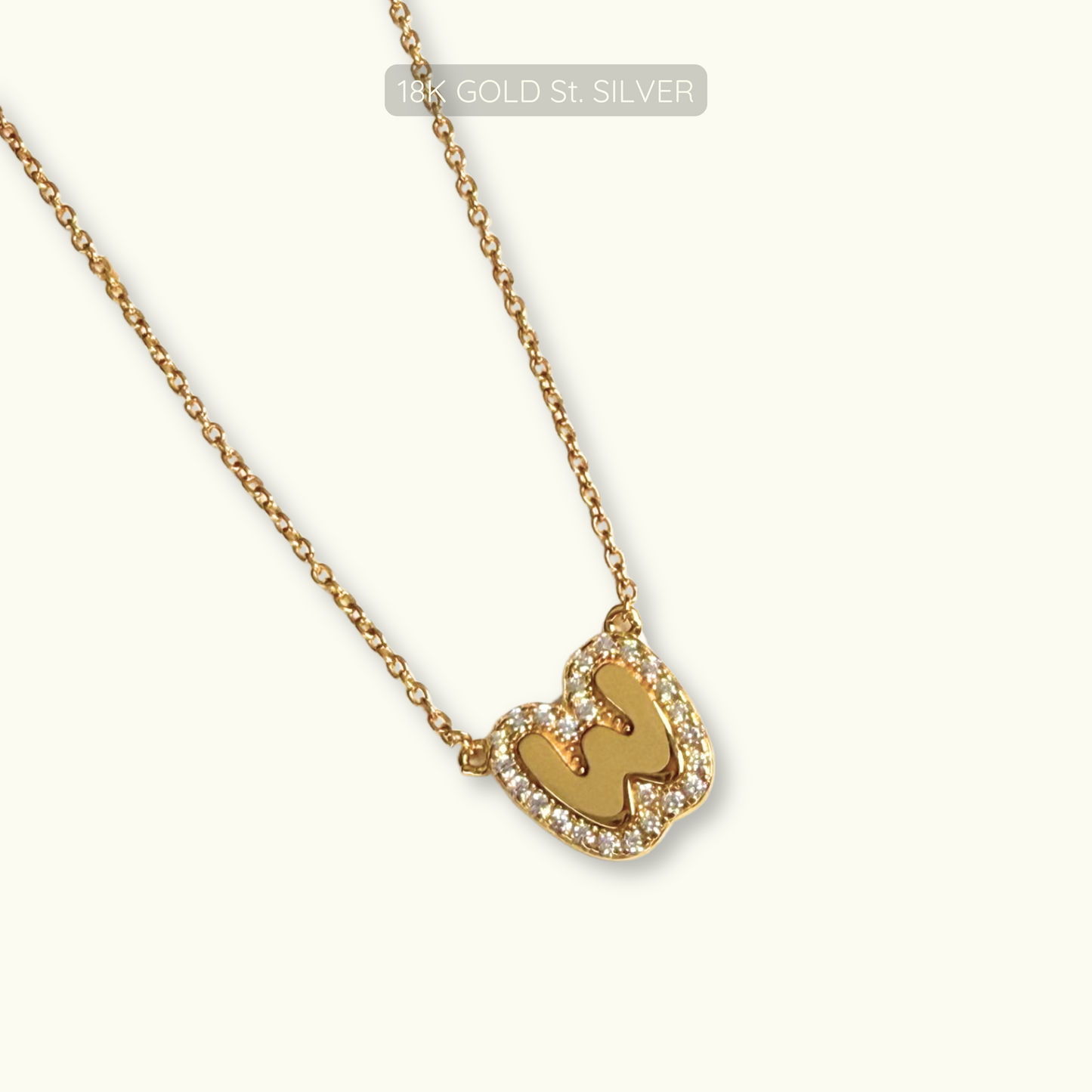 Alpha Necklace - 18k Gold Plated 925 Sterling Silver