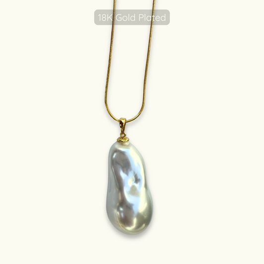 Marie Pearl Necklace - 18k Gold Plated