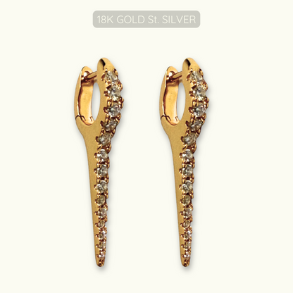 Elsa Hoops - 18k Gold Plated 925 Sterling Silver