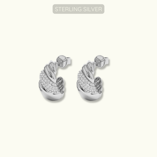Baker Hoops - Sterling Silver