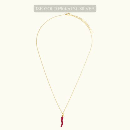 PRE ORDER - Chilli Necklace - 18k Gold Plated Sterling Silver