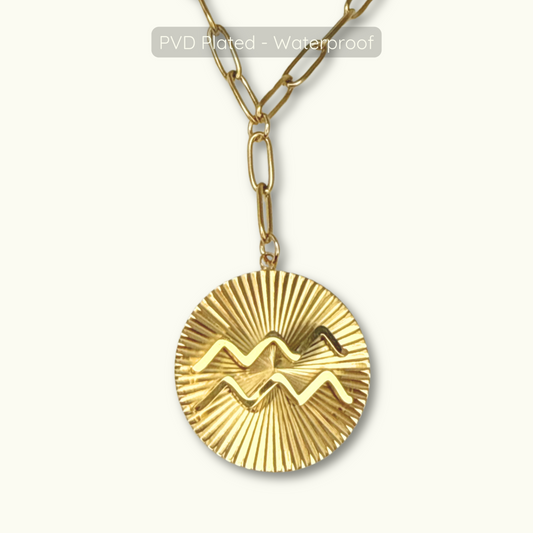 Symone Zodiac Necklace  - Waterproof - 18k Gold Plated PVD Plated