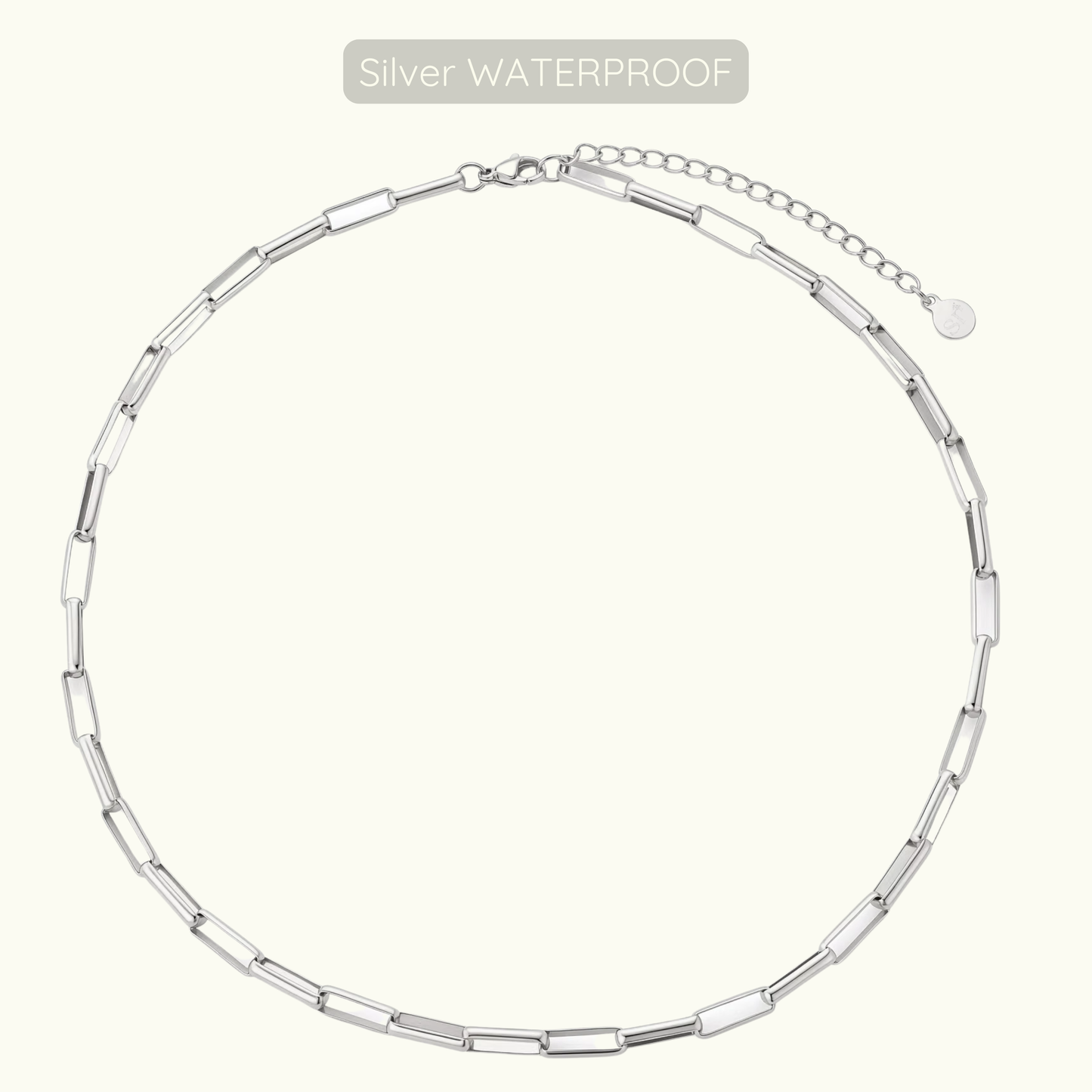 Brandy Halo Necklace - Silver - Waterproof