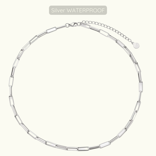 Brandy Halo Necklace - Silver - Waterproof