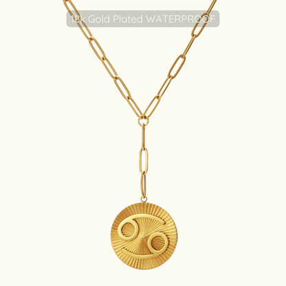 Updated Symone Zodiac Necklace  - Waterproof - 18k Gold Plated PVD Plated