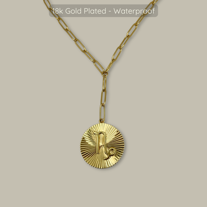 Symone Zodiac Necklace  - Waterproof - 18k Gold Plated, PVD Plated