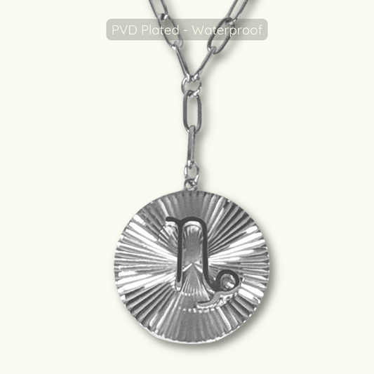 Symone Zodiac Necklace  - Silver - Waterproof PVD Plated