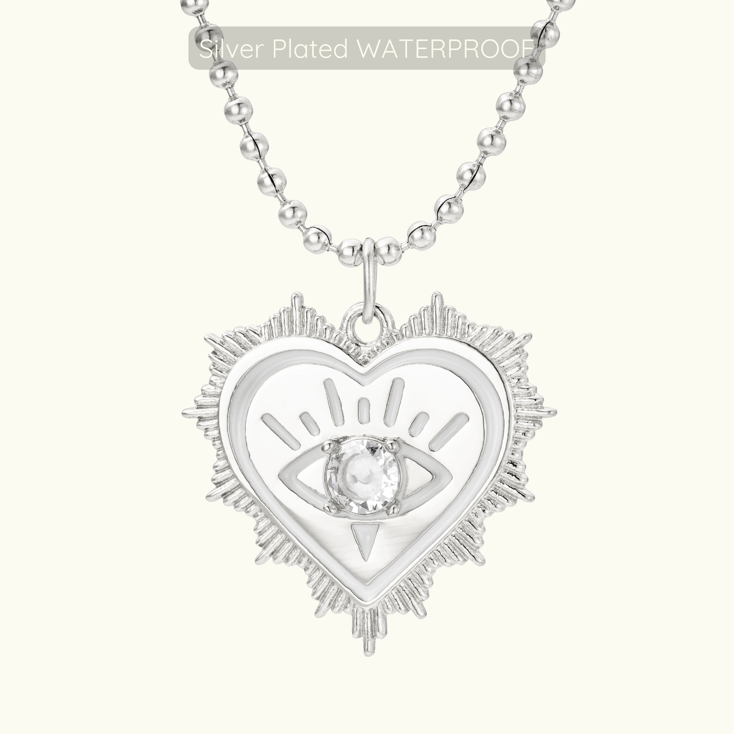 Sabrina Necklace - Silver Plated WATERPROOF