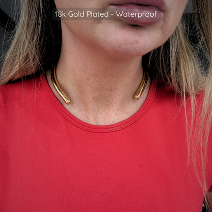 Delia Choker - 18k Gold Plated - Waterproof