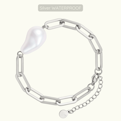 Marie Pearl Bracelet - Silver - WATERPROOF